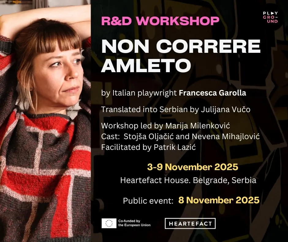 Locandina del laboratorio su Non correre Amleto